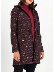 Blutsgeschwister Parka "Swallowtail Promenade" w kolorze czarno-różowym rozmiar: M. Czarne płaszcze Blutsgeschwister, m, bez wzorów, z materiału, bez kaptura. Za 255.34 zł.