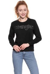 BLUZA WRANGLER DAMSKA CREW SWEAT BLACK W6079HY01 112130449. Czarne bluzy Wrangler, s, bez wzorów, z bawełny, bez ramiączek, bez kaptura. W wyprzedaży za 69.99 zł.