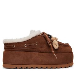 Śniegowce Steve Madden. Brązowe śniegowce Steve Madden, bez wzorów, bez zapięcia. Za 729.99 zł.