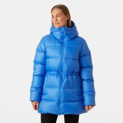 Damska długa kurtka z kapturem Helly Hansen Essence. Niebieskie kurtki Helly Hansen, na zimę, bez wzorów, z kapturem. W wyprzedaży za 921.30 zł.