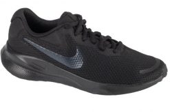 Buty do chodzenia damskie Nike Revolution 7. Czarne buty do biegania Nike, bez wzorów, z gumy, przed kostkę, bez zapięcia, do biegania, nike revolution. Za 332.00 zł.