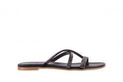 Japonki Bayla-112 0396-304 Black, Czarny, Skóra naturalna - 37. Czarne japonki Bayla, bez wzorów, ze skóry. W wyprzedaży za 62.10 zł.