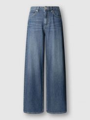 Pepe Jeans Dżinsy "Jaimy" - Wide leg - w kolorze granatowym rozmiar: W27/L32. Niebieskie jeansy Pepe Jeans, l, z aplikacjami, z jeansu, klasyczne, z podwyższonym stanem. Za 208.85 zł.