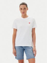 Vero Moda T-Shirt Paulina 10316991 Biały Regular Fit. Białe t-shirty Vero Moda, xs, bez wzorów, z bawełny, bez kołnierzyka, bez ramiączek. Za 69.99 zł.