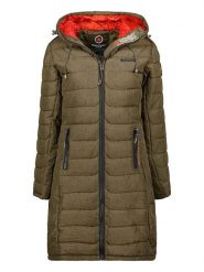 Canadian Peak Płaszcz pikowany "Aromeak" w kolorze khaki rozmiar: M. Brązowe płaszcze Canadian Peak, m, bez wzorów, bez kaptura. Za 241.56 zł.