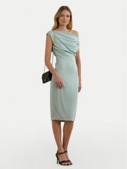 LAUREN RALPH LAUREN Sukienka koktajlowa 250964081001 Błękitny Slim Fit. Niebieskie sukienki Lauren Ralph Lauren, bez wzorów, z syntetyku, wizytowe, bez kołnierzyka, bez ramiączek. Za 629.99 zł.