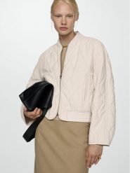 Mango Kurtka bomber Honolulu 77095653 Écru Regular Fit. Kurtki Mango, xxs, bez wzorów, z wiskozy, bez kaptura. Za 89.99 zł.