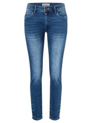 Timezone Dżinsy - Slim fit - w kolorze granatowym rozmiar: W29/L28. Niebieskie jeansy Timezone, l, z aplikacjami. Za 119.68 zł.