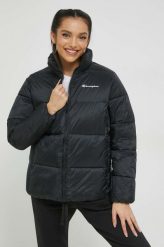 Champion kurtka damska kolor czarny zimowa. Czarne kurtki Champion, na zimę, l, bez wzorów, z materiału, bez kaptura. Za 579.99 zł.