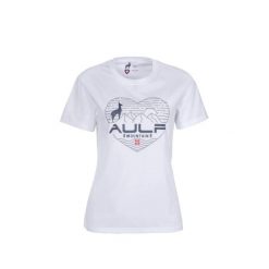 Koszulka damska AULP ROSSI bawełniana oddychająca luźny krój. Białe t-shirty sportowe Aulp, m, bez wzorów, z bawełny, bez ramiączek. Za 159.99 zł.
