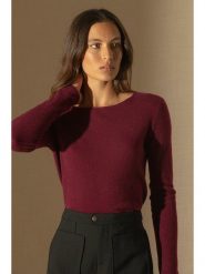 Perfect Cashmere Kaszmirowy sweter "Oprah" w kolorze bordowym rozmiar: XXL. Czerwone swetry Perfect Cashmere, xxl, bez wzorów, z kaszmiru, bez ramiączek. Za 224.52 zł.