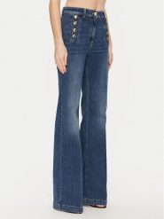 Elisabetta Franchi Jeansy PJ-83D-51E2-V440 Granatowy Regular Fit. Niebieskie jeansy Elisabetta Franchi, bez wzorów, z bawełny. Za 1,799.00 zł.