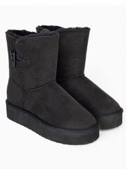 ISLAND BOOT Botki zimowe "Emmy" w kolorze czarnym rozmiar: 39. Czarne botki Island Boot, bez wzorów, bez obcasa, bez zapięcia. Za 190.06 zł.