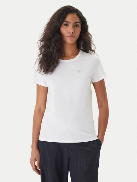 BOSS T-Shirt Eventsa11 50562055 Écru Slim Fit. Białe t-shirty Boss, s, bez wzorów, z bawełny, bez kołnierzyka, bez ramiączek. Za 236.99 zł.