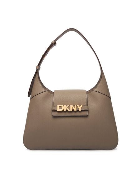DKNY Torebka R523KL20 Beżowy. Brązowe torebki klasyczne DKNY, bez wzorów, ze skóry, bez dodatków. Za 1,049.00 zł.
