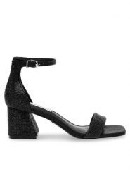 Steve Madden Sandały Epix-R Sandal SM11002813-04004-00G Czarny. Czarne sandały Steve Madden, bez wzorów, z materiału, bez obcasa, na słupku, bez zapięcia. Za 799.99 zł.