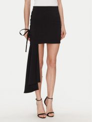 Elisabetta Franchi Spódnica mini GO-071-51E2-V340 Czarny Regular Fit. Czarne spódnice Elisabetta Franchi, bez wzorów, z syntetyku, mini. Za 1,469.00 zł.