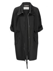 Milestone Płaszcz przejściowy "Babsi" w kolorze czarnym rozmiar: 42. Czarne płaszcze Milestone, bez wzorów, bez kaptura. Za 404.99 zł.