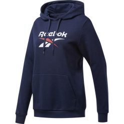 Bluza Reebok Big Logo Hoodie Ft W FT8188. Niebieskie bluzy Reebok, xs, bez wzorów, casualowe, bez ramiączek, bez kaptura. Za 195.69 zł.