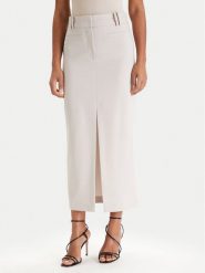 Patrizia Pepe Spódnica midi 8G0515/A498-S748 Szary Regular Fit. Szare spódnice Patrizia Pepe, s, bez wzorów, z syntetyku, midi. Za 1,039.00 zł.