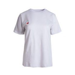 Klasyczny T-shirt z krótkim rękawem BRIANES W V2, wygodny i uniwersalny, idealny. Czerwone t-shirty IZAS, m, bez wzorów, klasyczne, bez kołnierzyka, bez ramiączek. W wyprzedaży za 121.70 zł.