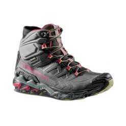 Damskie buty trekkingowe La Sportiva Ultra Raptor II Mid Leather Wide GTX. Szare buty trekkingowe La Sportiva, z gore-texu, bez zapięcia. Za 896.00 zł.