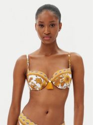 Selmark Góra od bikini BM217 Żółty. Żółte bikini Selmark, bez wzorów, z syntetyku. Za 239.99 zł.