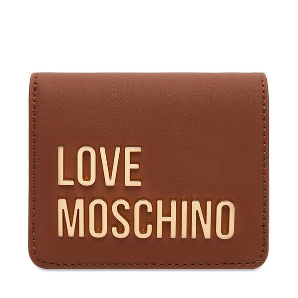 Portfel LOVE MOSCHINO. Brązowe portfele Love Moschino, bez wzorów. Za 319.99 zł.