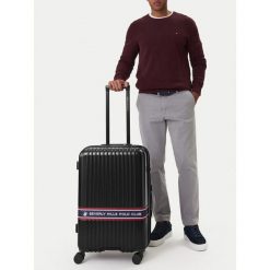 Walizka średnia Beverly Hills Polo Club. Czarne walizki Beverly Hills Polo Club, średnie. Za 359.99 zł.
