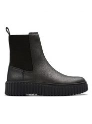 Clarks Skórzane sztyblety "Torhill Maple" w kolorze czarnym rozmiar: 38. Czarne botki Clarks, bez wzorów, sportowe, bez obcasa, bez zapięcia. Za 269.75 zł.