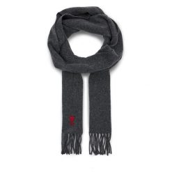 Szalik AMI Paris. Szare szaliki i kominy AMI PARIS, bez wzorów. Za 569.99 zł.