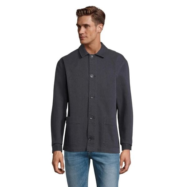 Overshirt Sol's Mael. Czarne kombinezony SOL'S, s, bez wzorów, z bawełny, bez kołnierzyka, bez ramiączek. Za 353.50 zł.