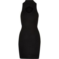Damska Sukienka Bez Rękawów Z Wycięciami. Czarne sukienki Urban Classics, m, bez wzorów, sportowe, bez kołnierzyka, bez ramiączek, sportowe. Za 158.99 zł.