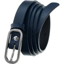 Pasek damski skórzany Rovicky granatowy PDR-1,5-105. Niebieskie paski ROVICKY, bez wzorów, ze skóry, klasyczne. Za 24.99 zł.