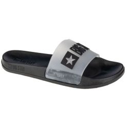 Klapki Big Star W Slipper FF274A200-906 czarne. Czarne klapki bez wzorów, z gumy, retro, bez obcasa, bez zapięcia. Za 164.59 zł.
