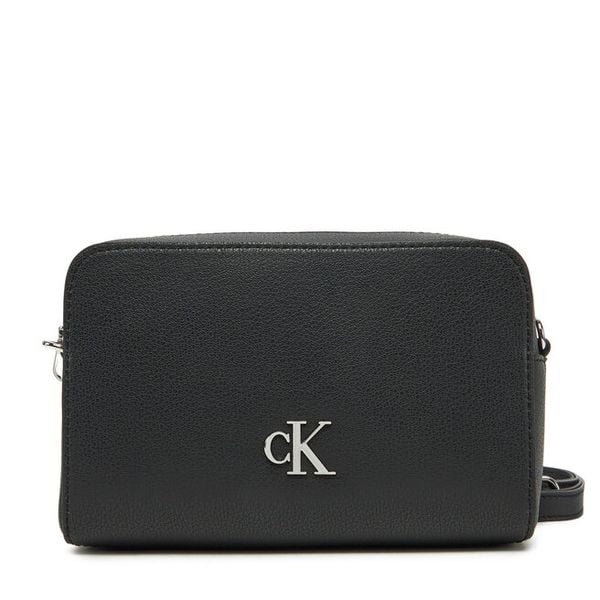 Torebka Calvin Klein Jeans. Czarne listonoszki Calvin Klein Jeans, bez wzorów, z jeansu, bez dodatków. Za 239.99 zł.