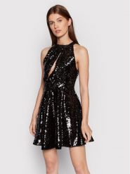 Pinko Sukienka koktajlowa Uvetta 20222 PSPG 1N13J1 7569 Czarny Flare Fit. Czarne sukienki Pinko, bez wzorów, z syntetyku, wizytowe, bez kołnierzyka, bez ramiączek. Za 1,079.00 zł.