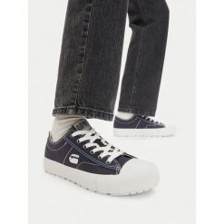 Trampki G-Star. Niebieskie trampki G-Star, bez wzorów, retro, bez zapięcia. Za 179.99 zł.