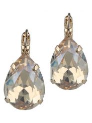 Otazu Pozłacane kolczyki z kryształami Swarovski rozmiar: onesize. Brązowe kolczyki Otazu, z kryształem, pozłacane. Za 113.99 zł.