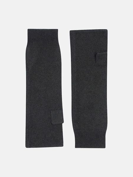 Perfect Cashmere Kaszmirowe mankiety "Zoe" w kolorze antracytowym rozmiar: onesize. Czarne rękawiczki Perfect Cashmere, bez wzorów, z kaszmiru. Za 157.35 zł.