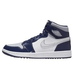 Air Jordan 1 High Golf Midnight Navy. Niebieskie swetry Jordan, bez wzorów, ze skóry, klasyczne, bez ramiączek. Za 1,590.42 zł.