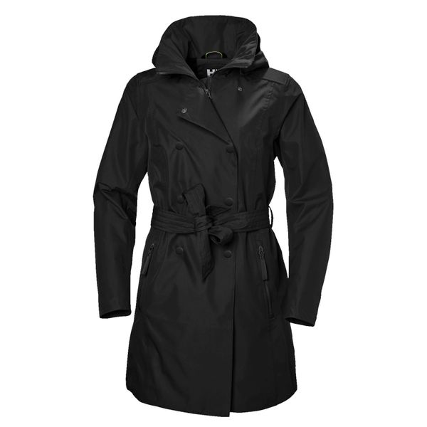 Płaszcz damski Helly Hansen Welsey II. Czarne płaszcze Helly Hansen, xl, bez wzorów, z materiału, eleganckie, bez kaptura. Za 791.00 zł.