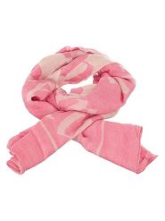 Juicy Couture Szal w kolorze jasnoróżowym - 140 x 140 cm rozmiar: onesize. Różowe szaliki i kominy Juicy Couture, bez wzorów, z materiału. Za 130.99 zł.