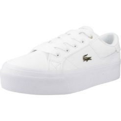 Tenisówki Lacoste Model Ziane Kolor Biały. Białe trampki Lacoste, bez wzorów, z materiału, klasyczne, bez zapięcia. Za 369.80 zł.