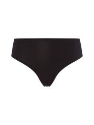Mey Stringi z wysokim stanem Kobiety czarny jednolity, S. Czarne stringi Mey, bez wzorów. Za 99.95 zł.