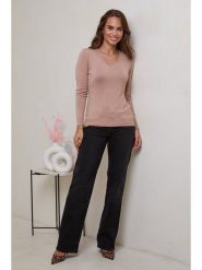 Soft Cashmere Sweter w kolorze jasnoróżowym rozmiar: 38/40. Różowe swetry Soft Cashmere, bez wzorów, klasyczne, bez ramiączek. Za 108.74 zł.
