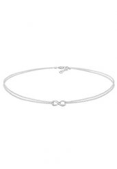 Elli Damski Choker Infinity nieskończoność Trend ze srebra próby 925 Sterling Silver Naszyjniki 1 ct. Szare naszyjniki Elli, z materiału, srebrne. Za 283.99 zł.