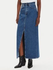 Pepe Jeans Spódnica jeansowa PL901168 Granatowy Regular Fit. Niebieskie spódnice Pepe Jeans, l, bez wzorów, z bawełny. Za 279.99 zł.
