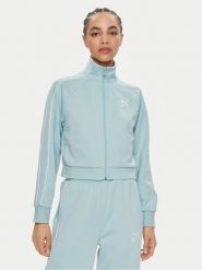Puma Bluza T7 624211 Niebieski Relaxed Fit. Niebieskie bluzy Puma, xl, bez wzorów, z bawełny, bez kaptura. Za 199.99 zł.