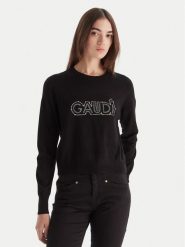Gaudi Sweter 521BD53023 Czarny Regular Fit. Czarne swetry Gaudi, m, bez wzorów, z syntetyku, bez ramiączek. Za 469.99 zł.